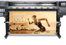 Midcomp Demonstrating HP Latex 360 Printer at Sign Africa Cape Town Expo