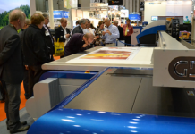GANDY DIGITAL EXHIBITS PRED8TOR UV FLATBED PRINTER AT FESPA 2013