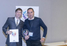 Tilia Labs Receives EDP Award For Griffin Pro App For Optimising Substrate Usage Scott More, Chief Technology Officer and Co-founder of Tilia Labs Inc., receives the EDA Award for workflow technology from Lorenzo Villa of Italia Publishers.