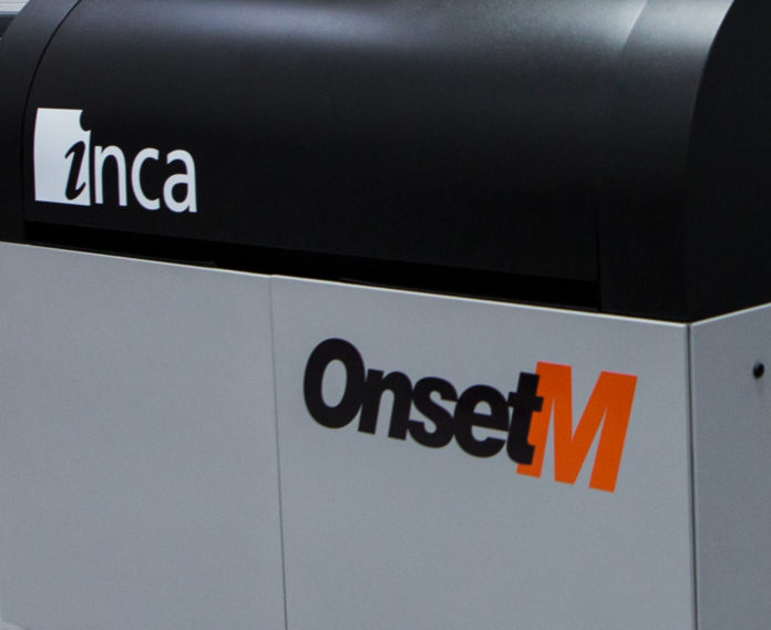 Inca Digital presents Onset M Printer.