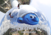 Mactac Films Boost Iconic Structure Mactac applies imagery to Atomium.