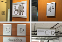 Vista System Installs Flat Signage System Vista System installs flat signage system.