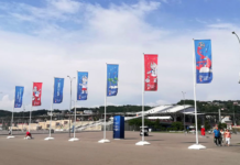 Mimaki Innovations Produce Flags For FIFA World Cup Mimaki flys flags for Simvol.