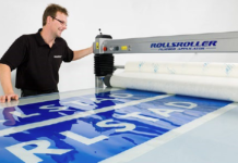 Graphix Supply World Launches Rollsroller Flatbed Applicator Graphix Supply World launches Rollsroller.