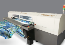 ColorJet Demonstrating Vastrajet Direct To Fabric Printer ColorJet demonstrating Vastrajet Direct To Fabric printer.