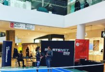 Drytac Film Transforms Shopping Mall Space Drytac transforms shopping mall space into tennis court.