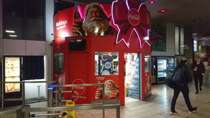 Vinehall Displays Transforms Coca Cola Kiosk Using Roland SOLJET