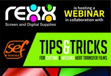 Rexx Screen & Digital Supplies Announces SEF Textile Tips And Tricks Webinar