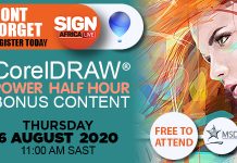 Sign Africa Presenting Free CorelDRAW Power Half Hour This Week