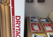 Drytac Media Used For University’s Social Distancing Graphics