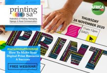 Free Webinar: Be Inspired To Thrive, Disrupt And Elevate Digital Print How To Make Your Digital Print Business A Success WIth Printing SA's Free Webinar