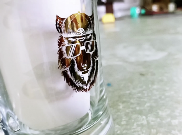 Video: Transferring A Gold Foil Logo Onto Glass