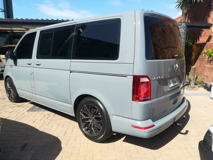 Volkswagen Caravelle wrapped in Hexis Pearl Grey Gloss Vinyl Wrap Of The Week: Speed Graphics