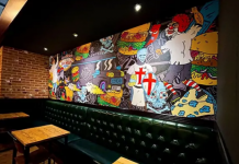 Metamark Wall Covering Used In Burger Restaurant Project Metamark Wall Covering Used In Burger Restaurant Project