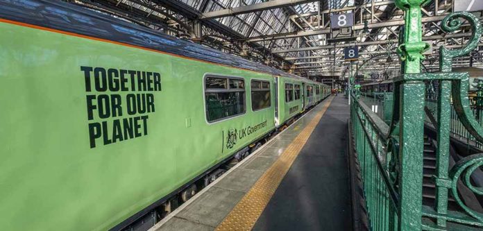 Metamark Media Used For COP26 Train Wrap Project