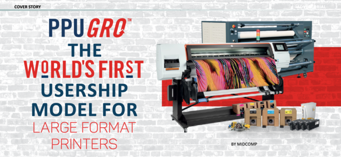 SAJ Front Cover Feature PPU GRO- The Worlds First Usership Model For Large Format Printers