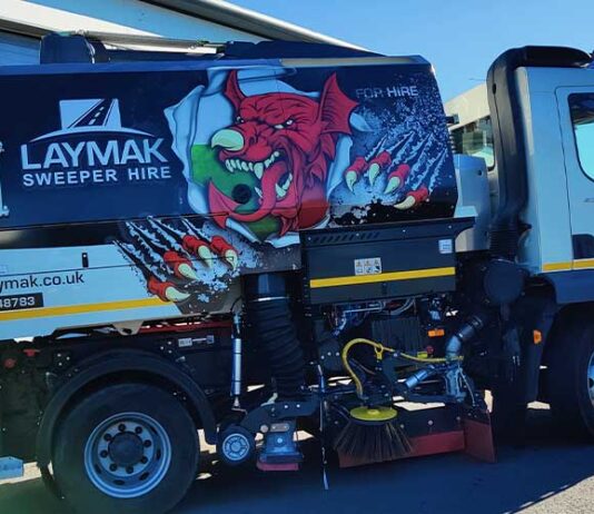 Metamark Vinyl And Overlaminate Used In Road-Sweeper Project Metamark Vinyl And Overlaminate Used In Road-Sweeper Project