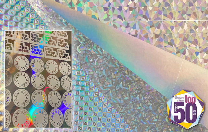 FLEXcon Launches Holographic Metallised Vinyl Films For Signage