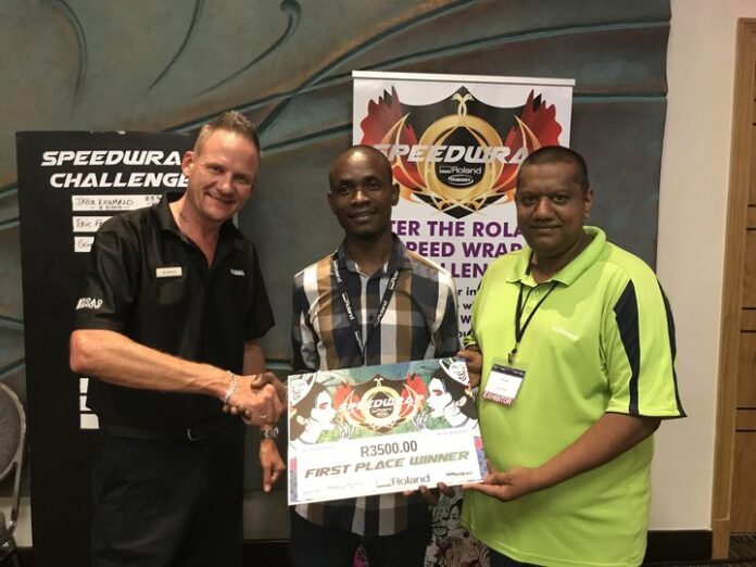 Contestants Race Against The Clock During Speedwrap Challenge At Sign Africa Mbombela Expo Contestants Race Against The Clock During Speedwrap Challenge At Sign Africa Mbombela Expo