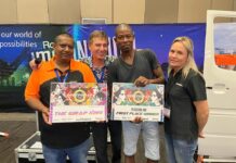 Contestants Race Against The Clock During Speedwrap Challenge At Sign Africa Durban Expo Contestants Race Against The Clock During Speedwrap Challenge At Sign Africa Durban Expo