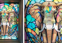 Metamark Vinyl Used To Create Stained Glass Effect Metamark Vinyl Used For Stained Glass Look