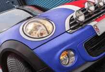 Metamark Material Creates Patriotic Look For Convertible Mini Metamark Material Creates Patriotic Look For Convertible Mini