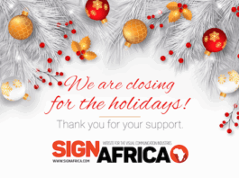 Season’s Greetings From Sign Africa Seasons Greetings From Sign Africa