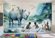 FESPA Foundation Receives Wall Graphics For SA Primary School FESPA Foundation Receives Digidelta Wall Graphics For Classrooms