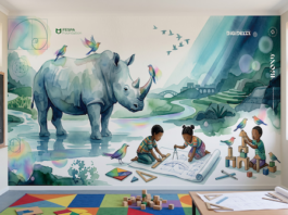 FESPA Foundation Receives Wall Graphics For SA Primary School FESPA Foundation Receives Digidelta Wall Graphics For Classrooms