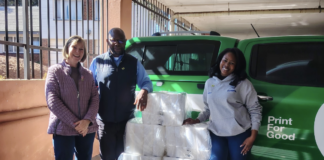Practical Publishing Donates Toilet Paper To FESPA Foundation For Mandela Day Sign Africa Donates Toilet Paper To FESPA Foundation For Mandela Day