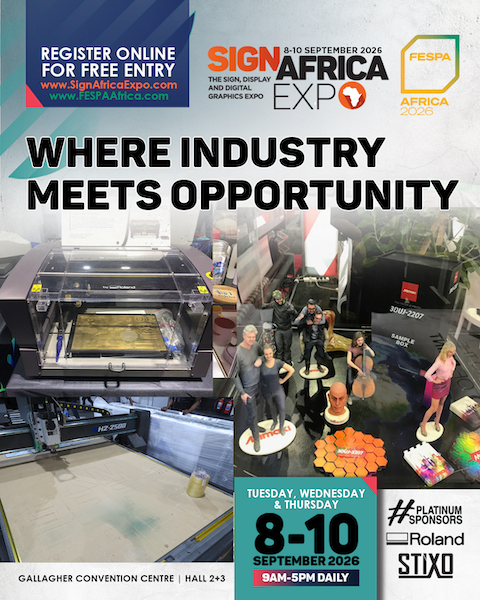Experience Trends In Laser Cutting, CNC, Engraving, 3D Printing And 3D Milling At The Sign Africa And FESPA Africa Expo Experience Trends In Laser Cutting, CNC, Engraving, 3D Printing And 3D Milling At The Sign Africa And FESPA Africa Expo