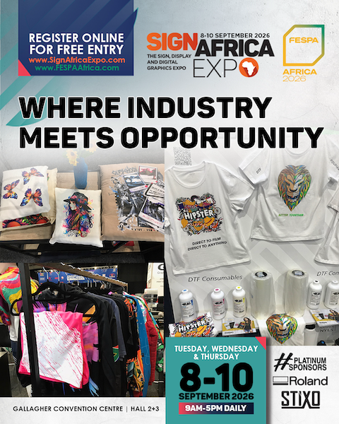 Experience Trends In Textile, Apparel, DTF Printing And Sportswear At The Sign Africa And FESPA Africa Expo Experience Trends In Textile, Apparel, DTF Printing And Sportswear At The Sign Africa And FESPA Africa Expo