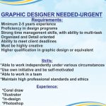 Graphic Designer/ Installer/ Operator